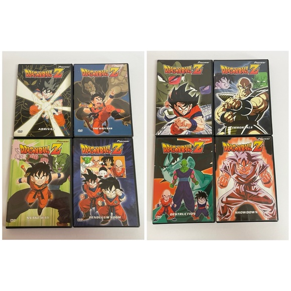 Dragon Ball Z ‘The Saiyan Conflict’  1999 Pioner DVD Complete Set- 8 Discs - Picture 1 of 16